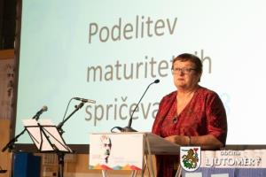 Podelitev maturitetnih spričeval dijakom GFML 10